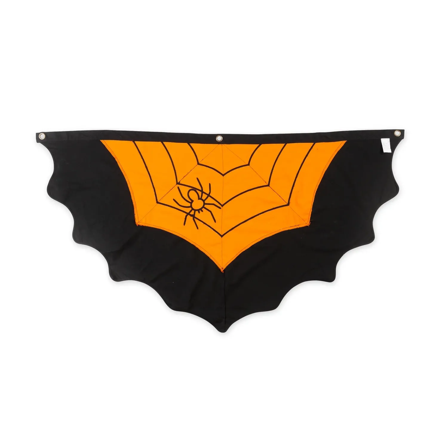 Plow & Hearth Bunting & Banners>Large Halloween Spider Web Cotton Bunting