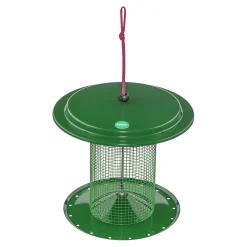 Plow & Hearth Bird Feeders>Large Metal Sunflower Seed Bird Feeder