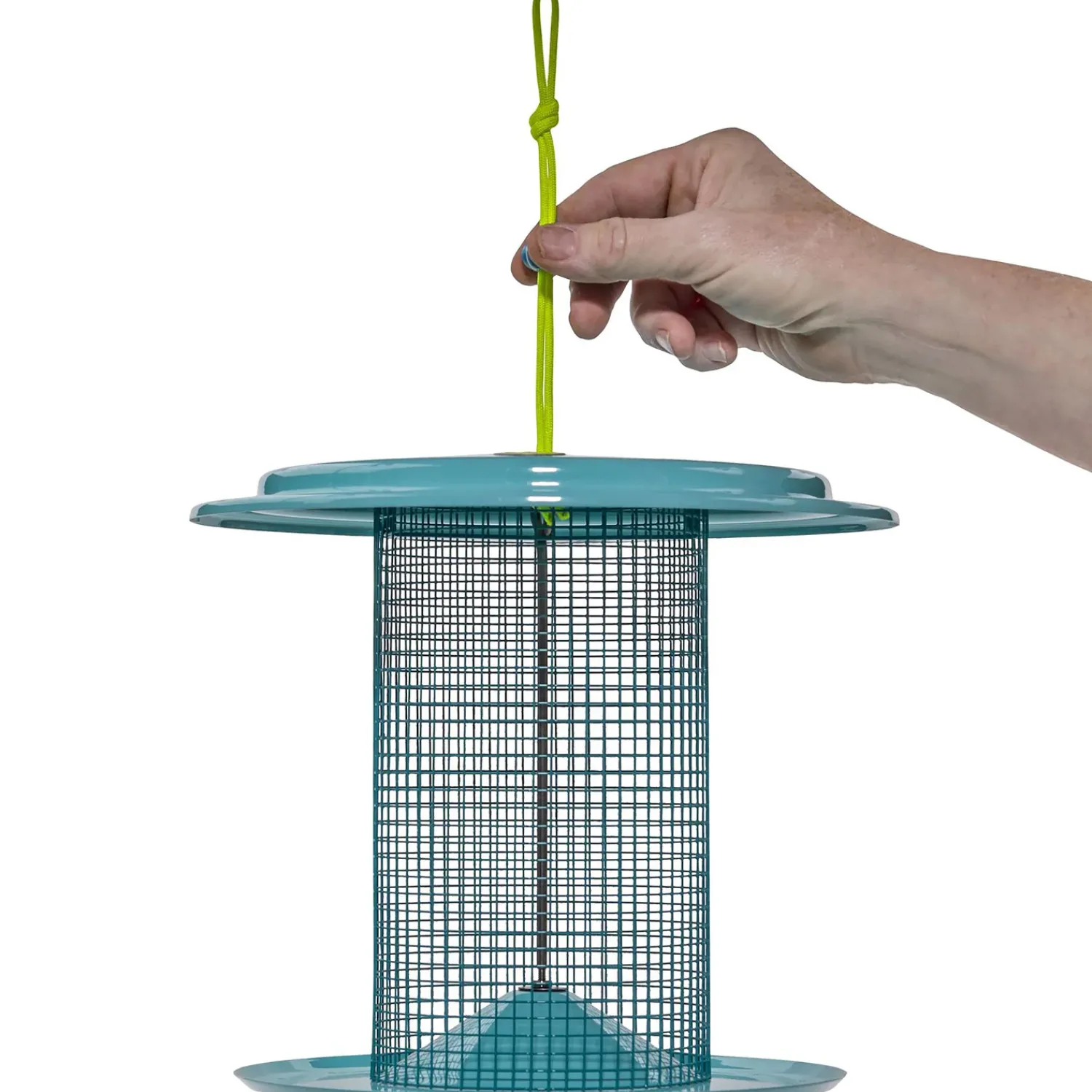 Plow & Hearth Bird Feeders>Large Metal Sunflower Seed Bird Feeder
