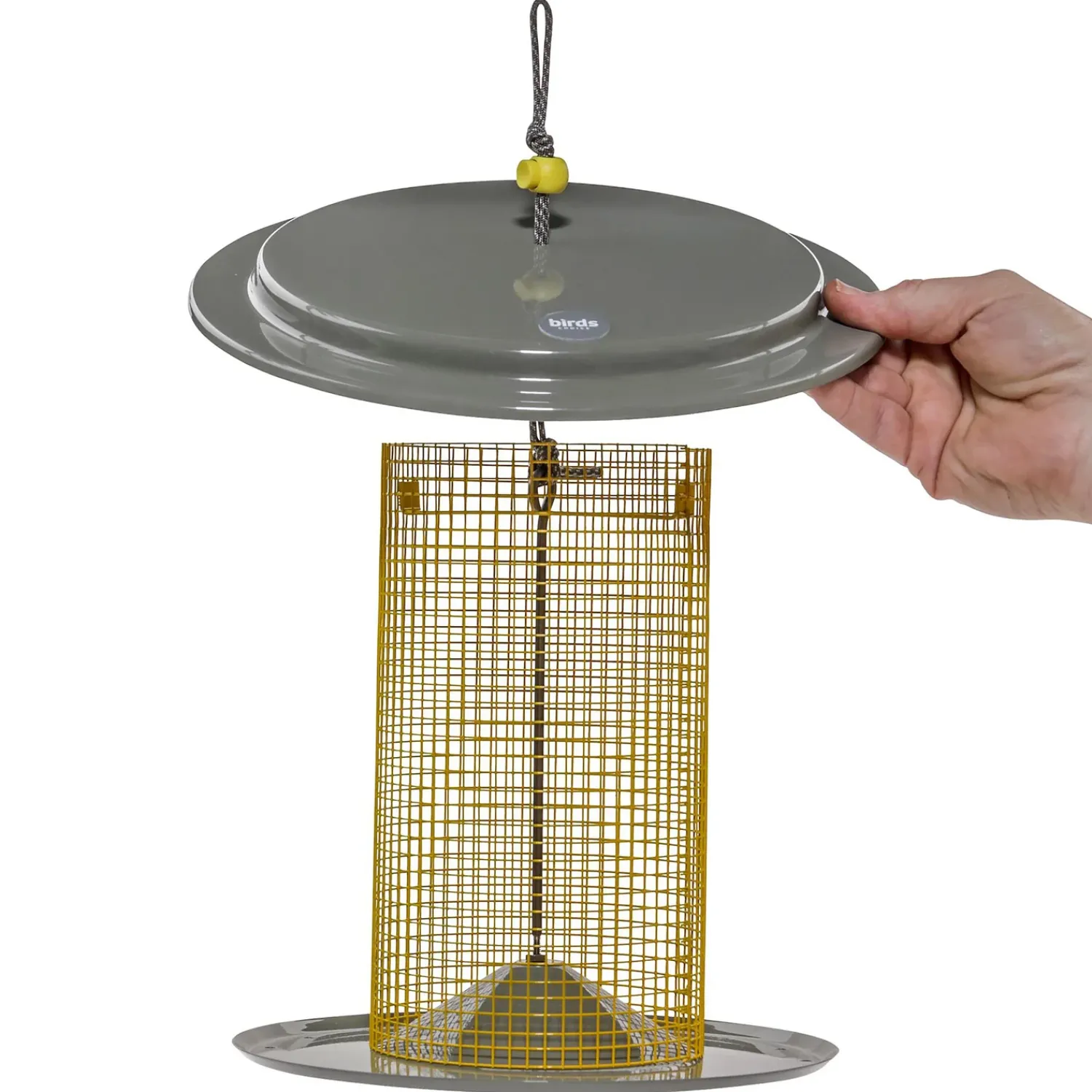 Plow & Hearth Bird Feeders>Large Metal Sunflower Seed Bird Feeder