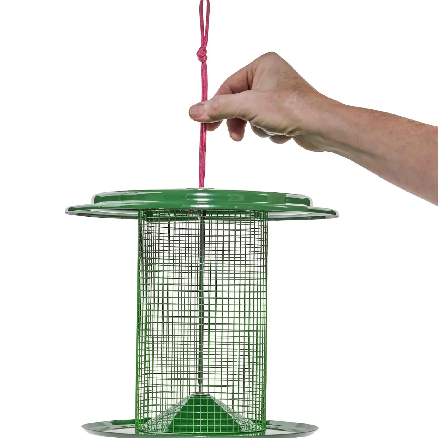 Plow & Hearth Bird Feeders>Large Metal Sunflower Seed Bird Feeder