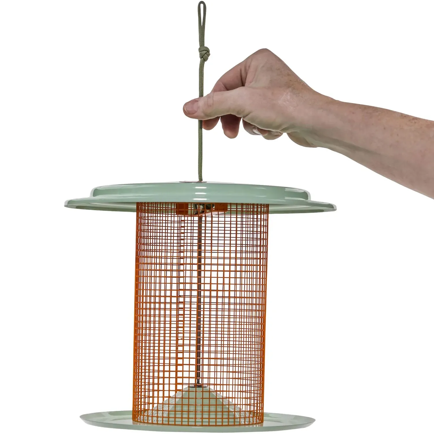 Plow & Hearth Bird Feeders>Large Metal Sunflower Seed Bird Feeder