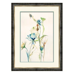 Plow & Hearth Wall Art>Late Summer Wildflowers II Framed Wall Art Painting