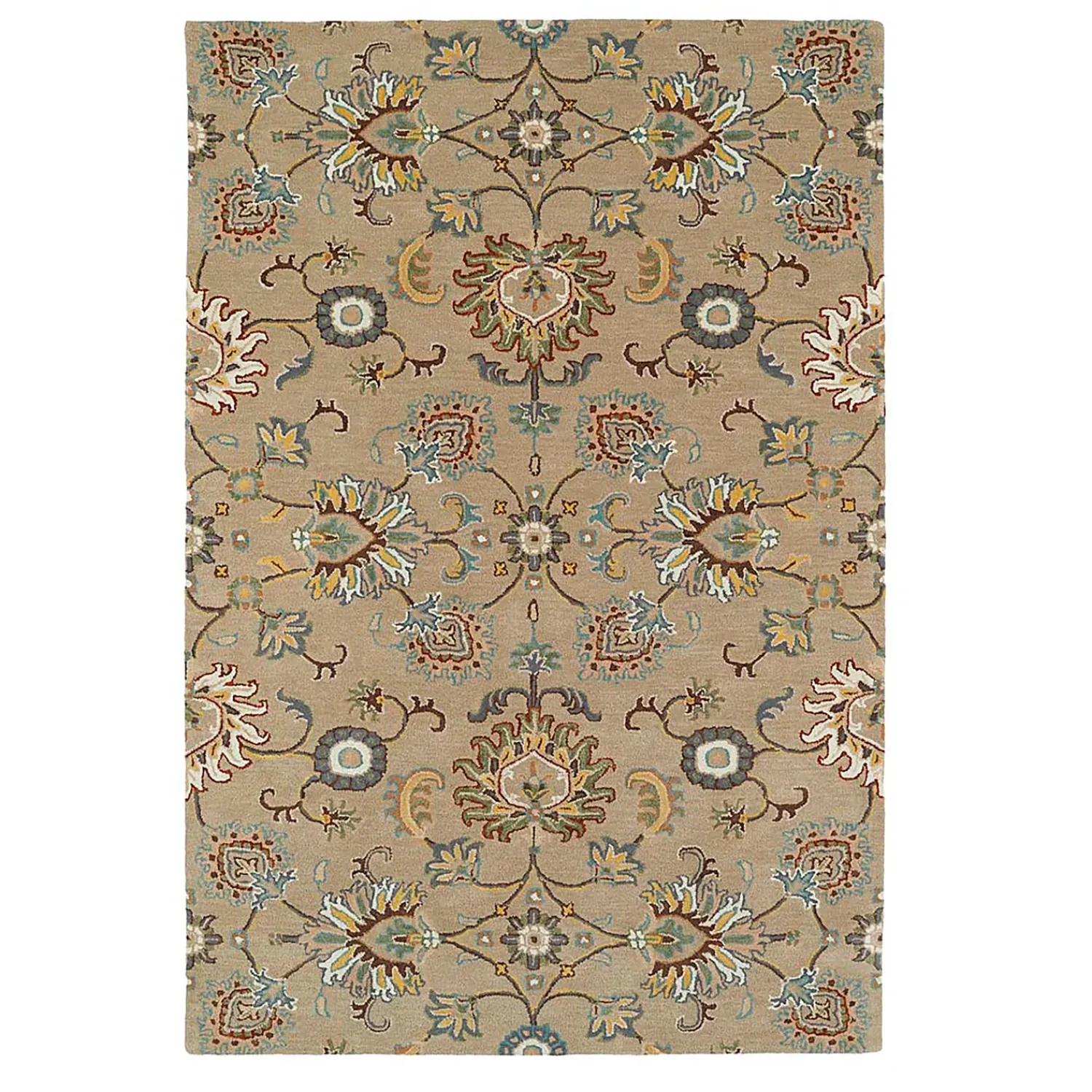 Plow & Hearth Area Rugs>Lauren Floral Wool Rug, 8' x 10'