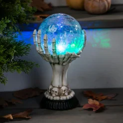 Plow & Hearth Garden Statues>LED Skull Hand Globe Statuary