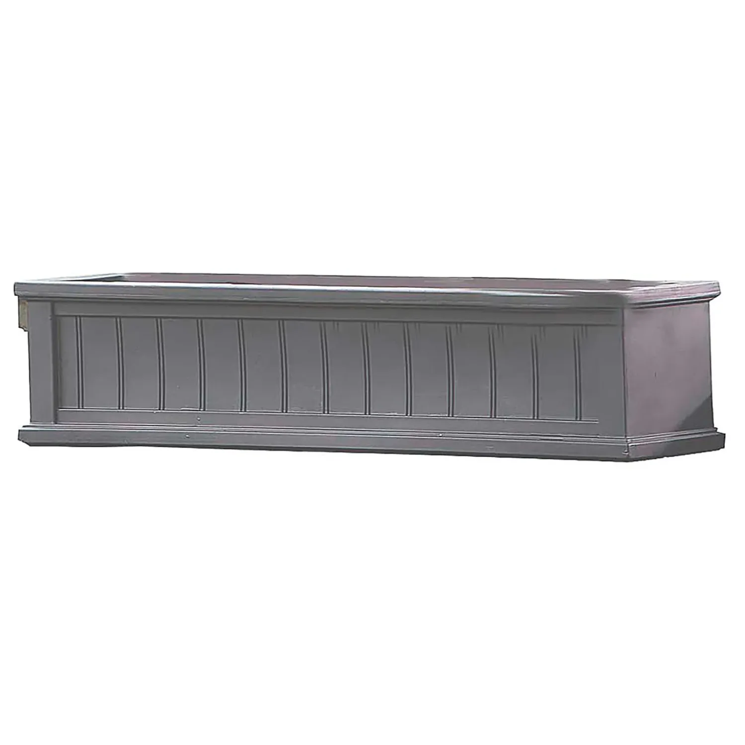 Plow & Hearth Planters & Plant Stands>Lexington Self-Watering Window Box with Hanging Brackets, 4'L Gray