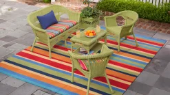 Plow & Hearth Area Rugs>Lexington Trellis Rug, 7'10"x 10'10" Navy