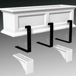 Plow & Hearth Planters & Plant Stands>Lexington Window Box Corbels, Set of 2