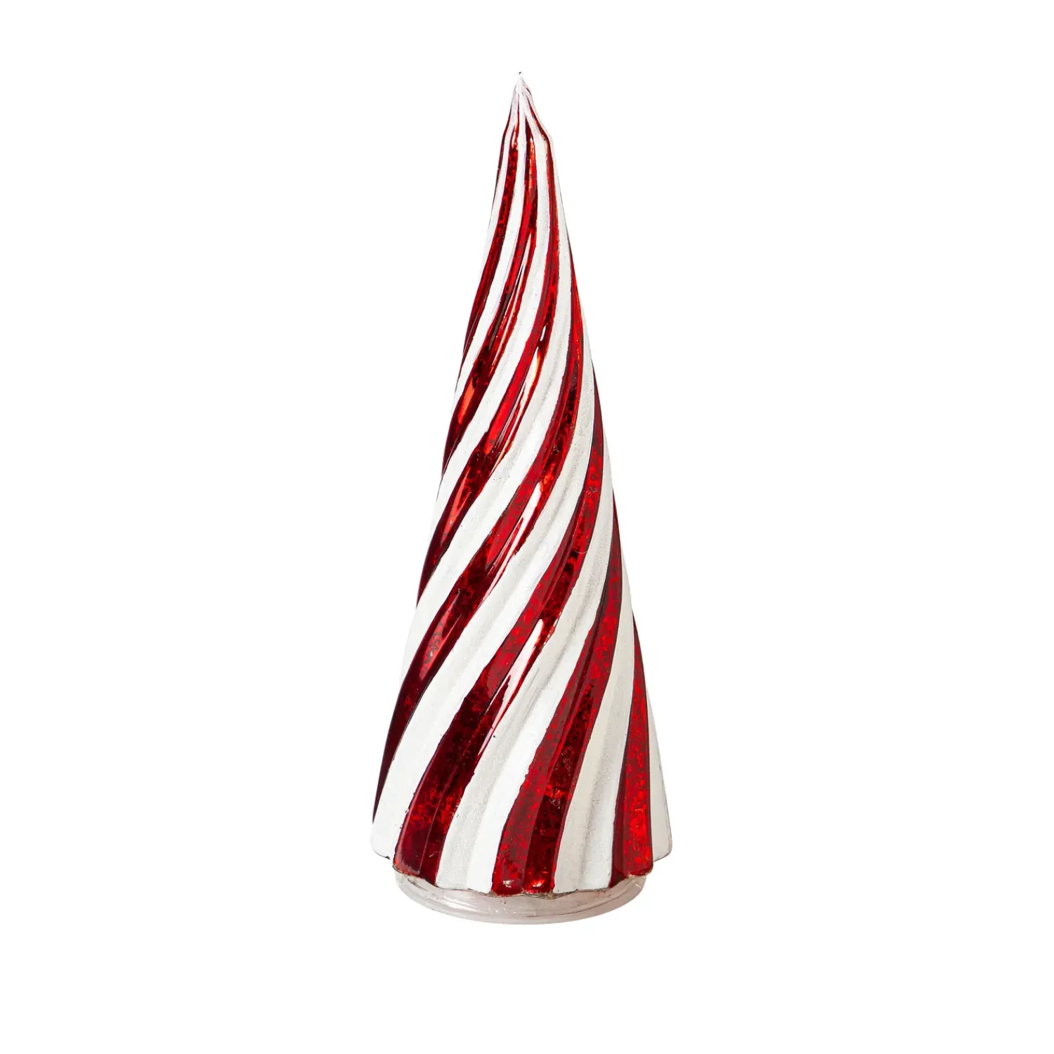 Plow & Hearth Decorative Accents>Lighted Candy Cane Striped Trees, Set of 2