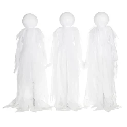 Plow & Hearth Garden Stakes|Lighted Garden Decorations>Lighted Halloween Phantom Ghost Stakes, Set of 3
