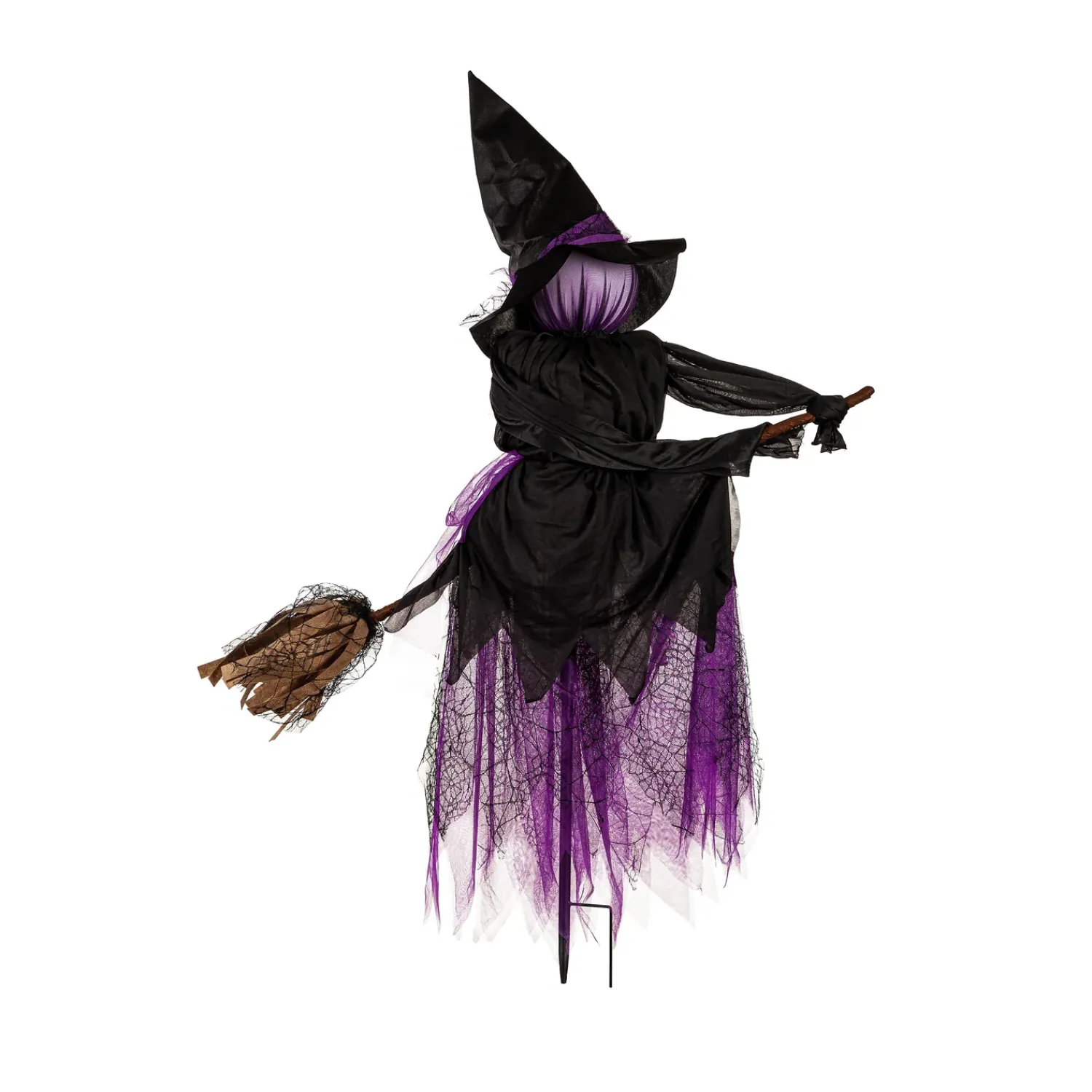 Plow & Hearth Garden Stakes>Lighted Witch Stakes with Brooms, Set of 3