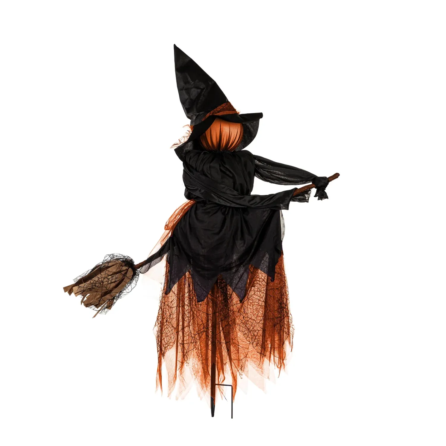 Plow & Hearth Garden Stakes>Lighted Witch Stakes with Brooms, Set of 3