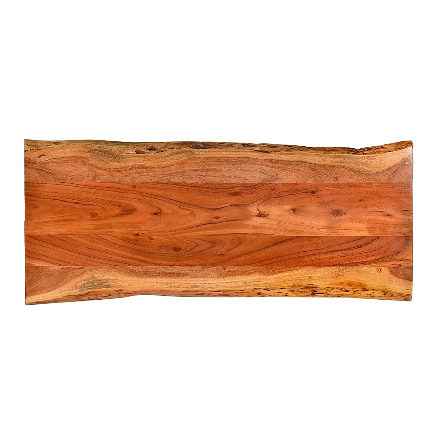 Plow & Hearth Accent Tables|Indoor Benches>Live Edge Acacia Wood Bench/Table with Hairpin Legs