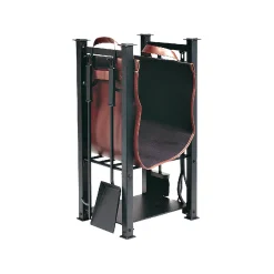 Plow & Hearth Fireplace Tool Sets|Wood Handling Tools>Log Rack with Carrier and Tools