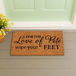 Plow & Hearth Coir Mats>Love of Pete Coir Mat