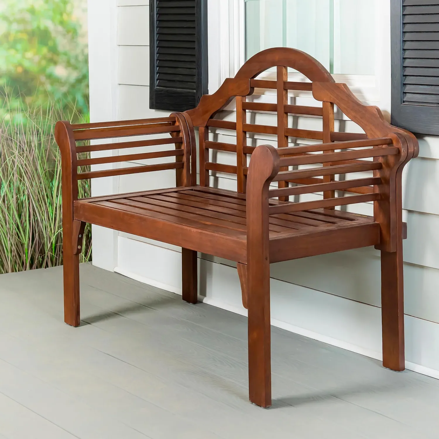 Plow & Hearth Outdoor Benches>Lutyens Wood Garden Bench Natural