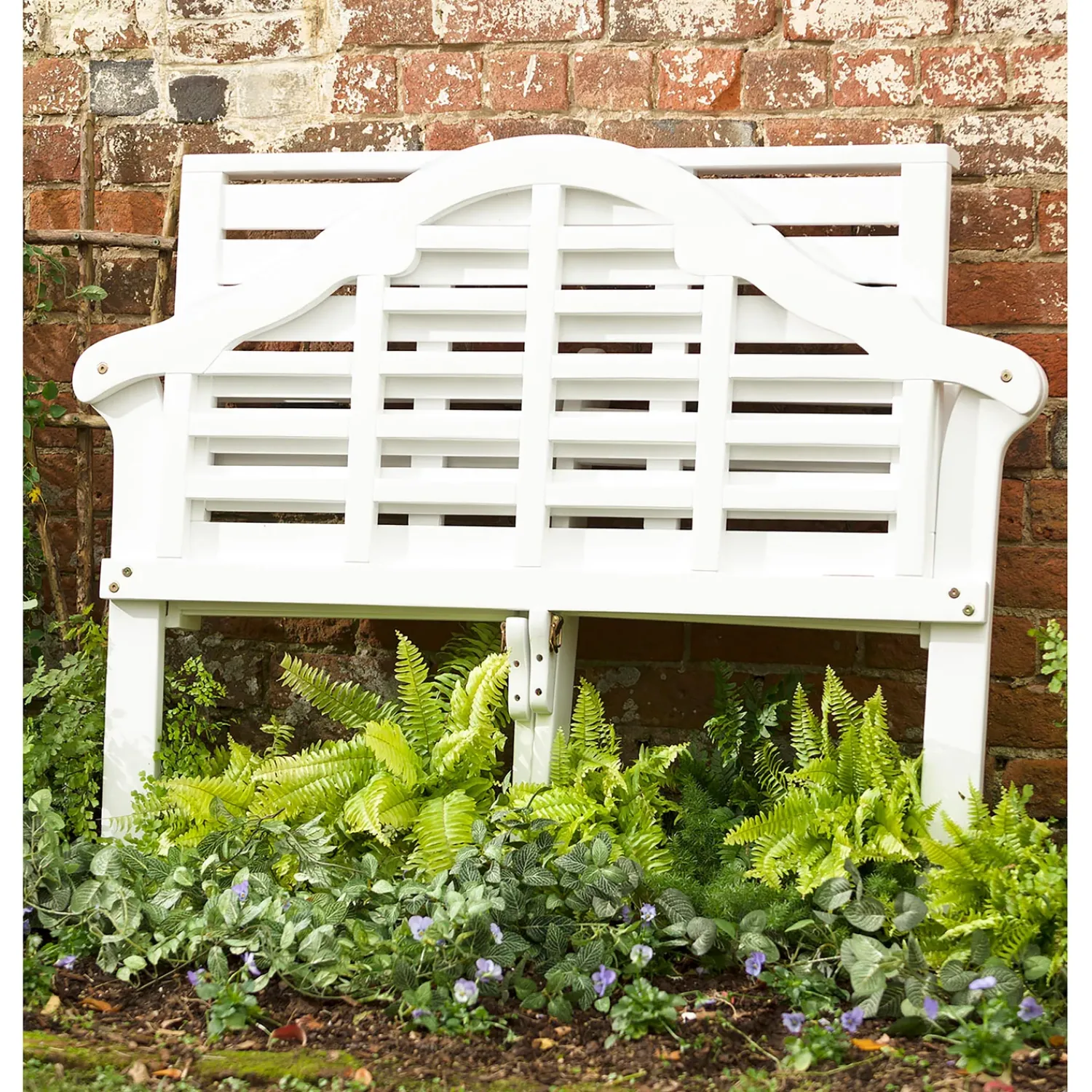 Plow & Hearth Outdoor Benches>Lutyens Wood Garden Bench White