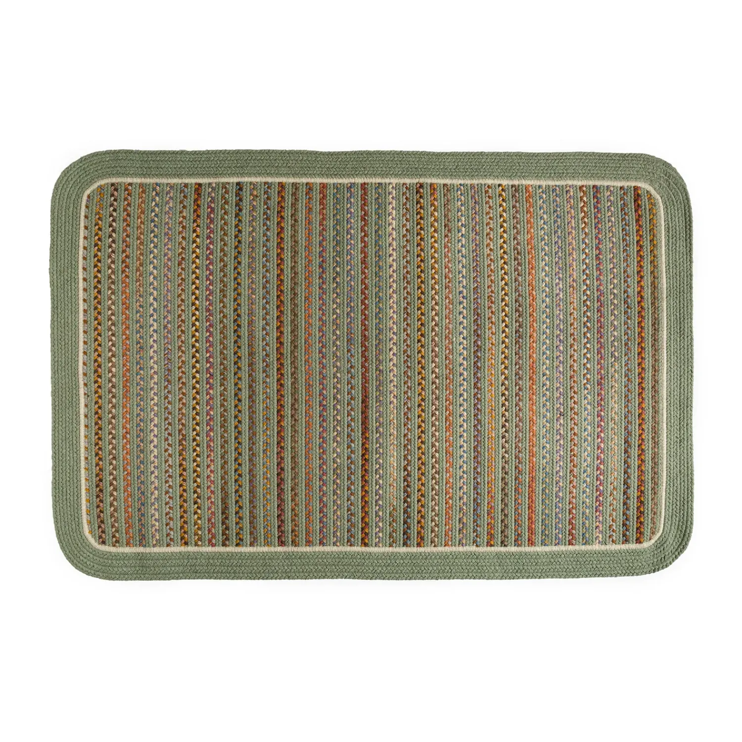 Plow & Hearth Area Rugs>Lynnhaven Wool Solid Border Braided Rug, 2' x 3'