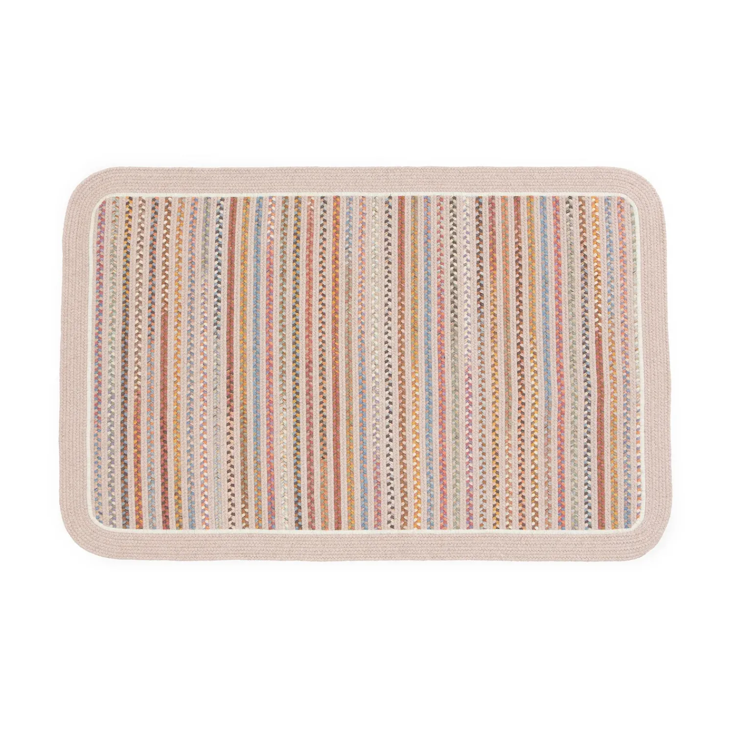Plow & Hearth Area Rugs>Lynnhaven Wool Solid Border Braided Rug, 4' x 6'