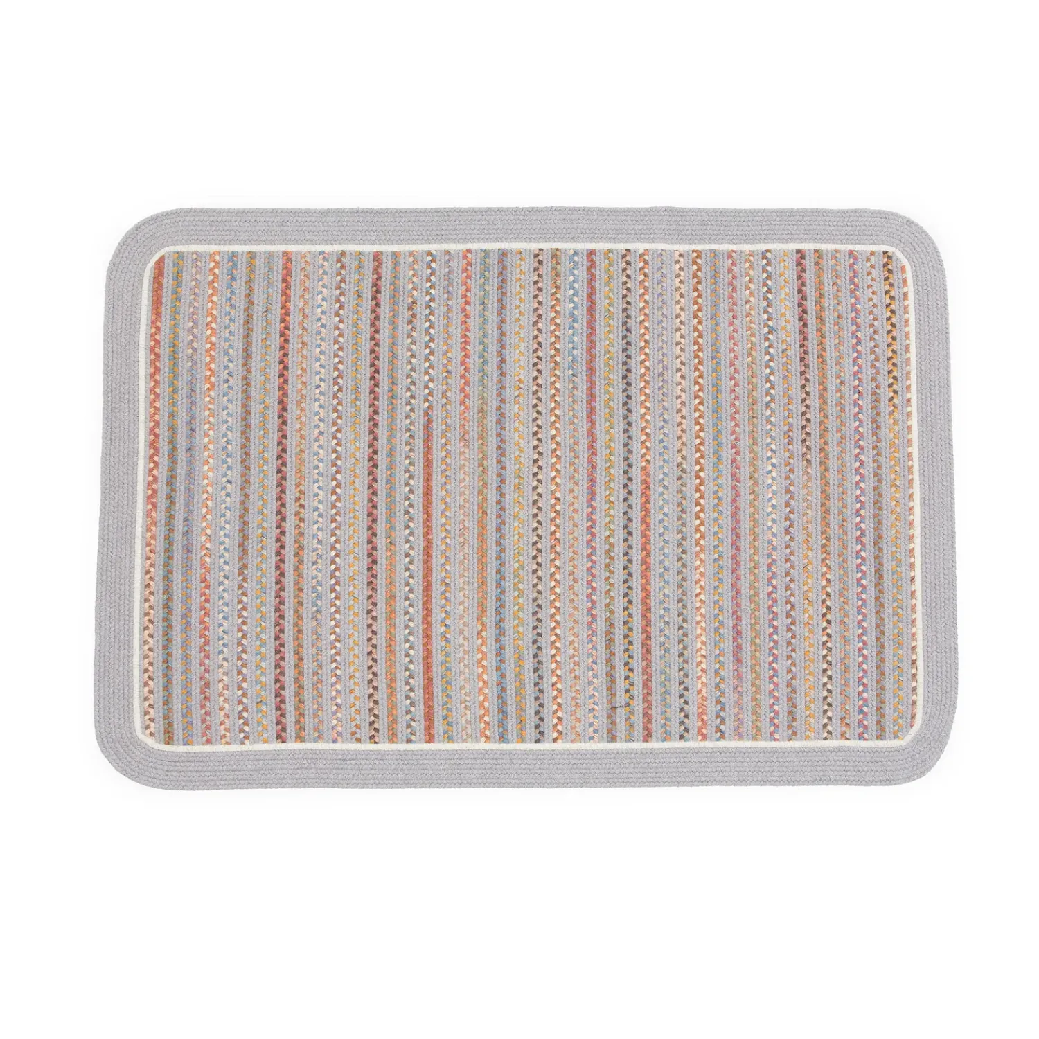 Plow & Hearth Area Rugs>Lynnhaven Wool Solid Border Braided Rug, 4' x 6'