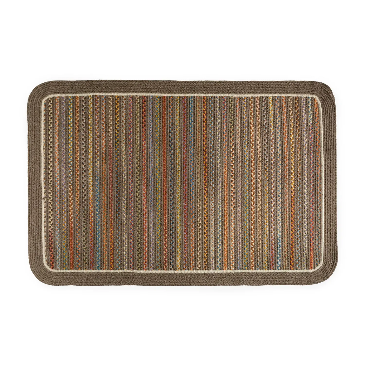 Plow & Hearth Area Rugs>Lynnhaven Wool Solid Border Braided Rug, 4' x 6'