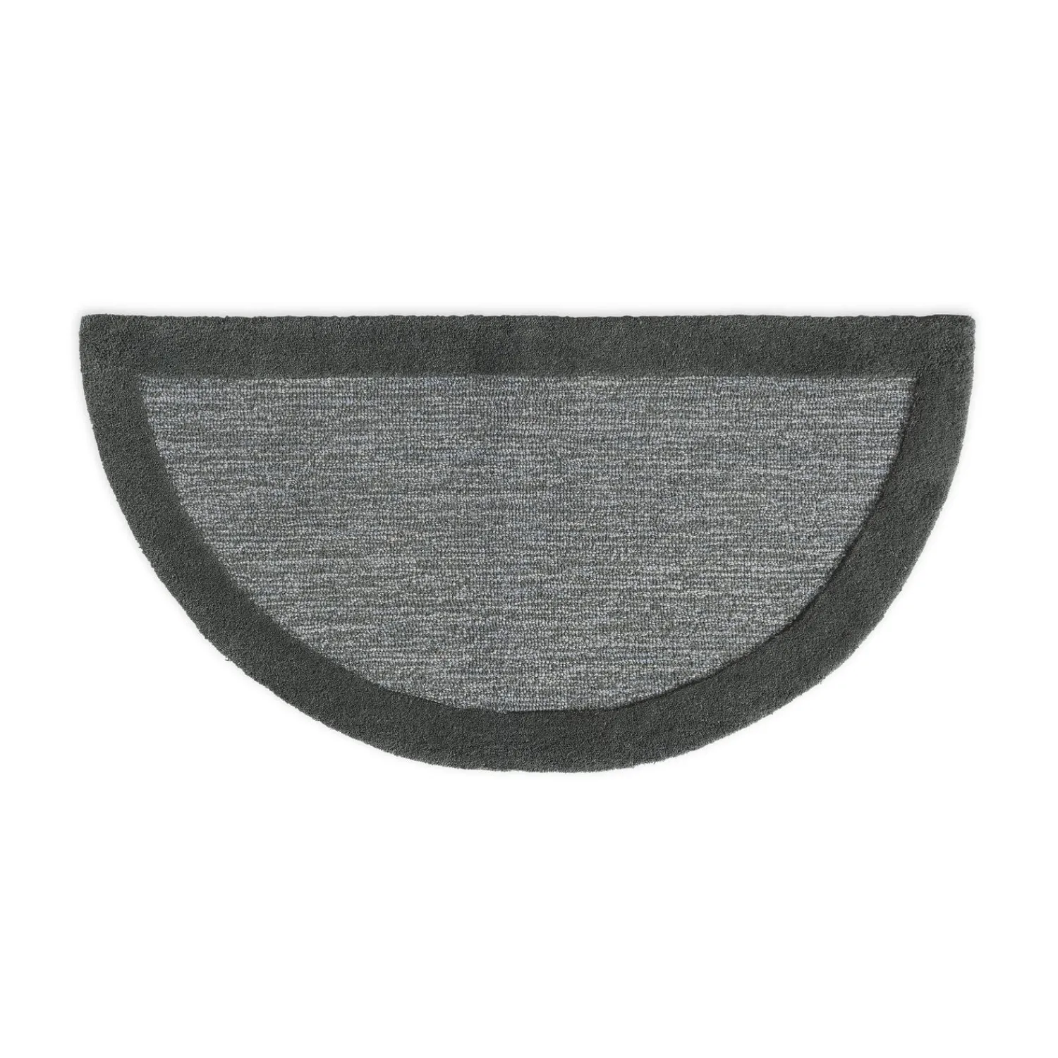 Plow & Hearth Area Rugs|Hearth Rugs>Madrid Banded Half-Round Hearth Rug, 2' x 4'