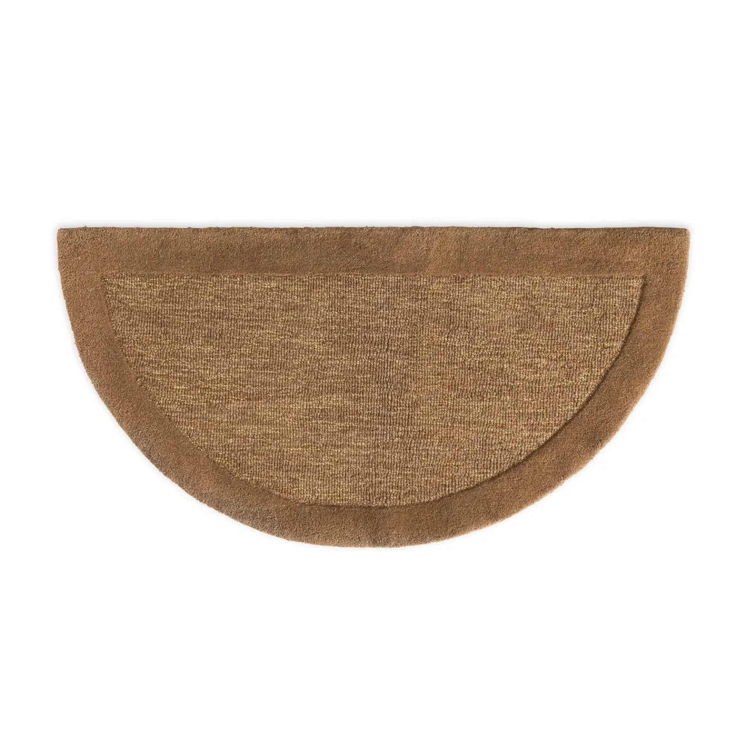 Plow & Hearth Area Rugs|Hearth Rugs>Madrid Banded Half-Round Hearth Rug, 2' x 4'