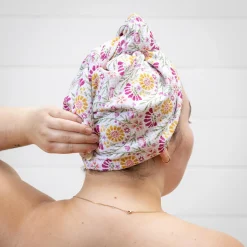 Plow & Hearth Bath Accessories>Magenta Joy Quick Dry Hair Wrap