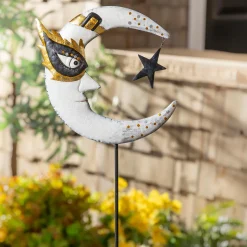 Plow & Hearth Garden Stakes>Magic Moon Halloween Garden Stake