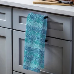 Plow & Hearth Kitchen Linens>Make Waves Quick Dry Kitchen Towel, 18" x 30"