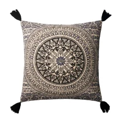 Plow & Hearth Decorative Pillows>Mandala Throw Pillow 22" Square
