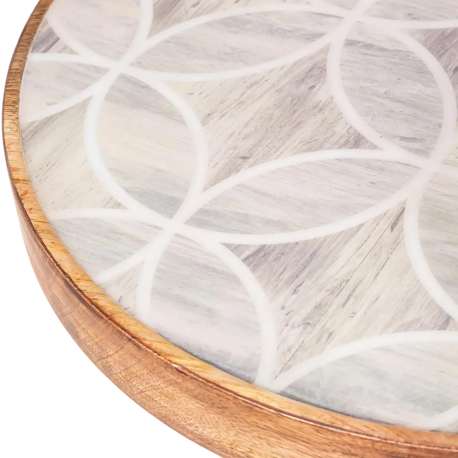Plow & Hearth Accent Tables|Outdoor Side Tables>Mango Wood Drink Table
