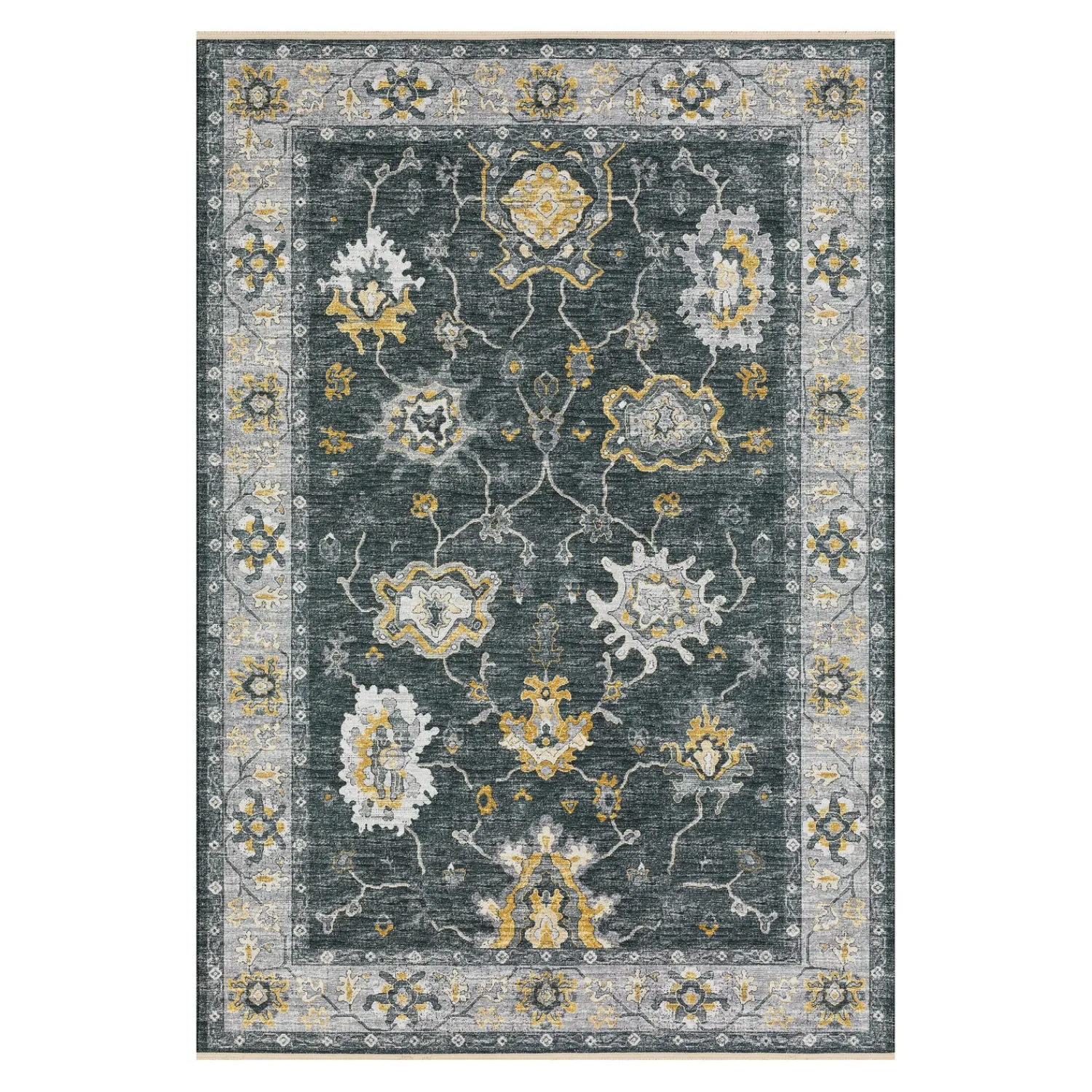 Plow & Hearth Area Rugs>Marietta Border Rug, 9' x 12'