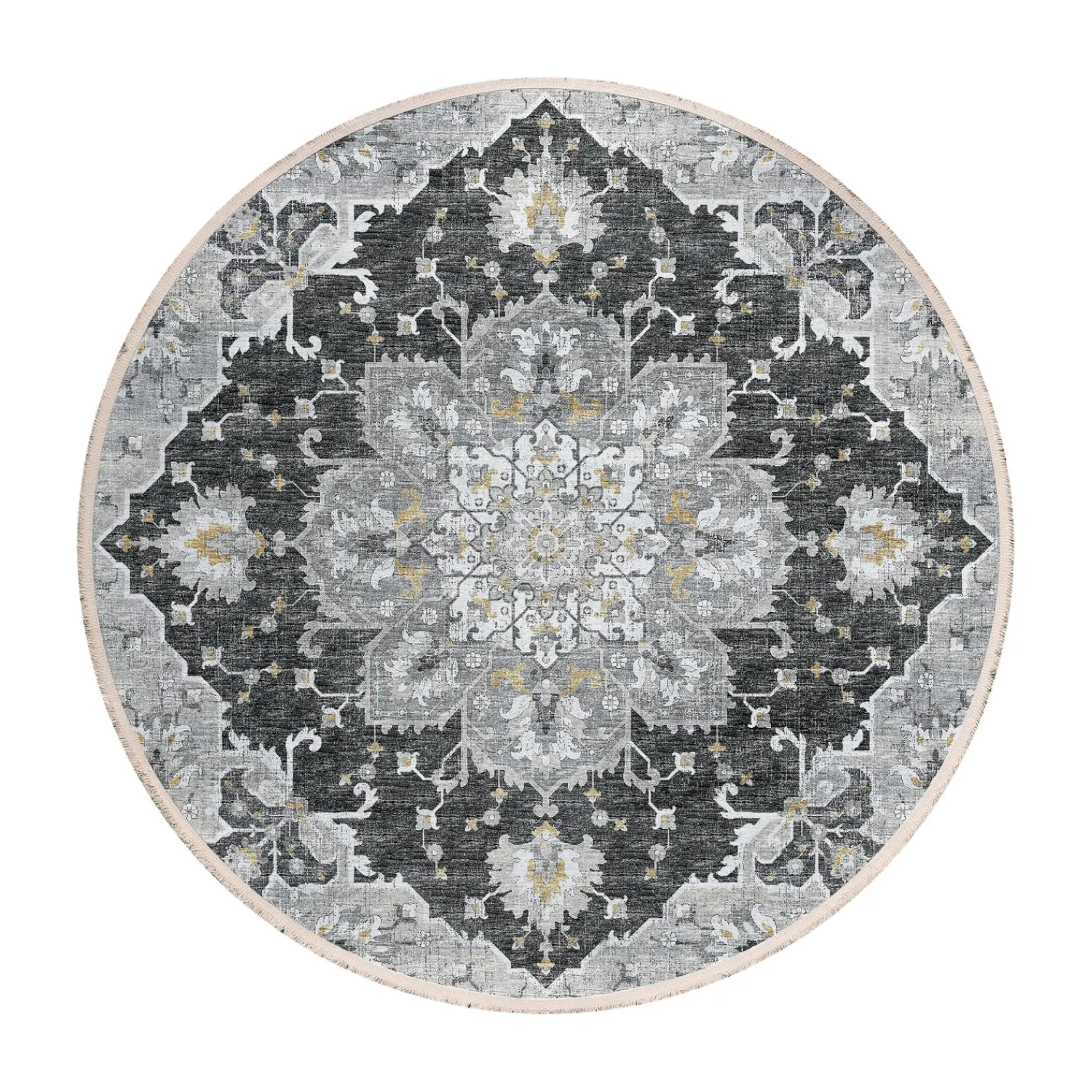 Plow & Hearth Area Rugs>Marietta Diamond Round Rug, 10' dia.