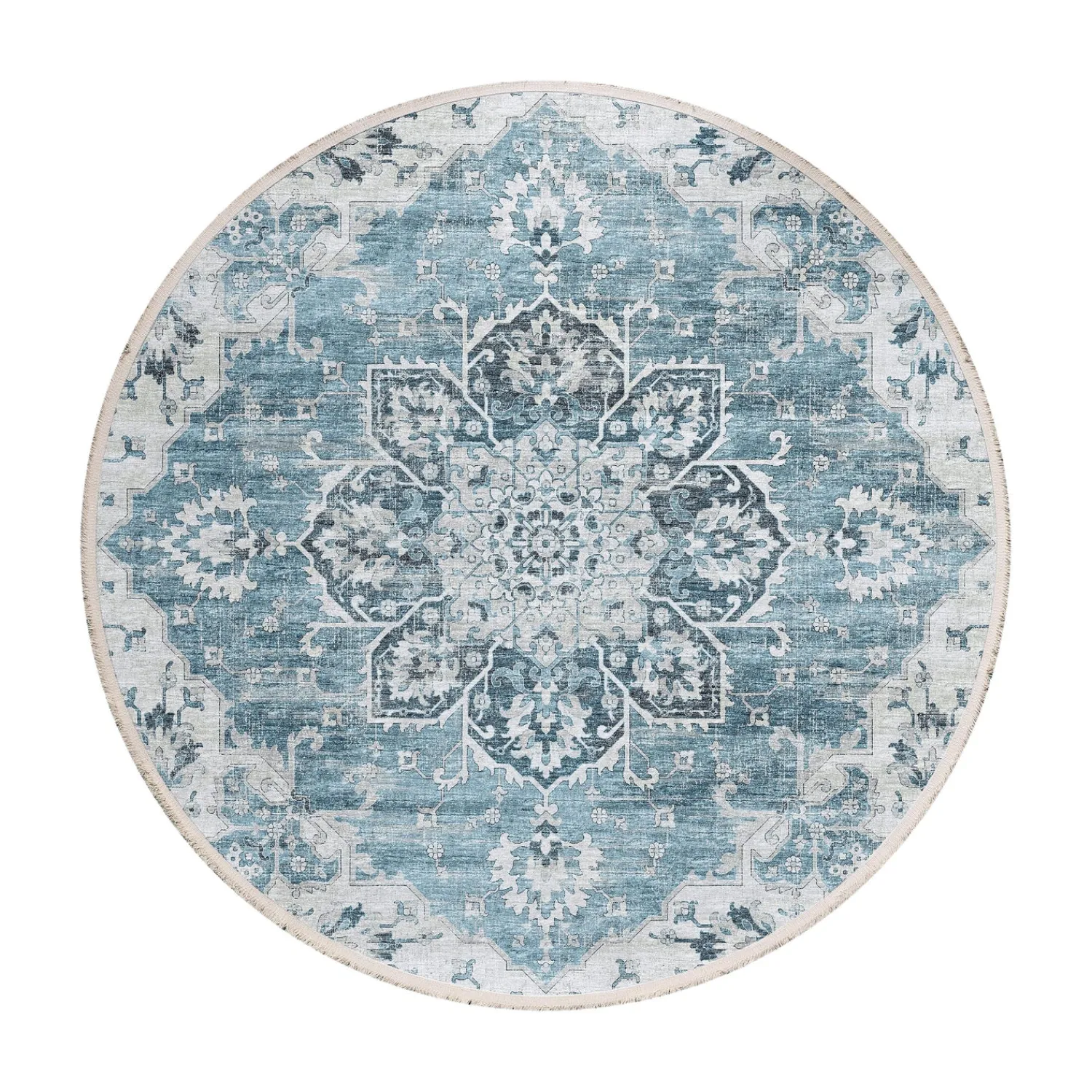 Plow & Hearth Area Rugs>Marietta Diamond Round Rug, 10' dia.