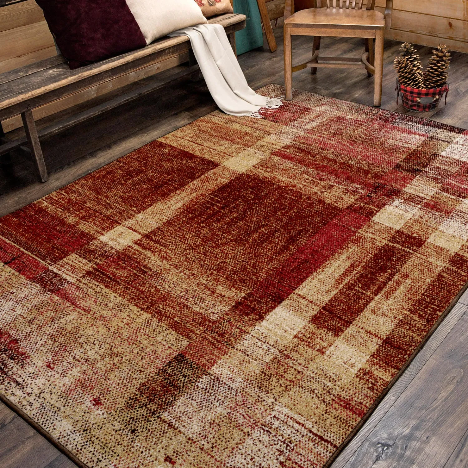Plow & Hearth Area Rugs>Maryland Rug, 4' x 5' Earth