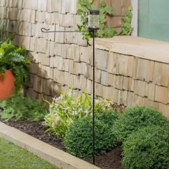 Plow & Hearth Solar Accents|Flag Accessories>Mason Jar Solar Garden Flag Stand, KD