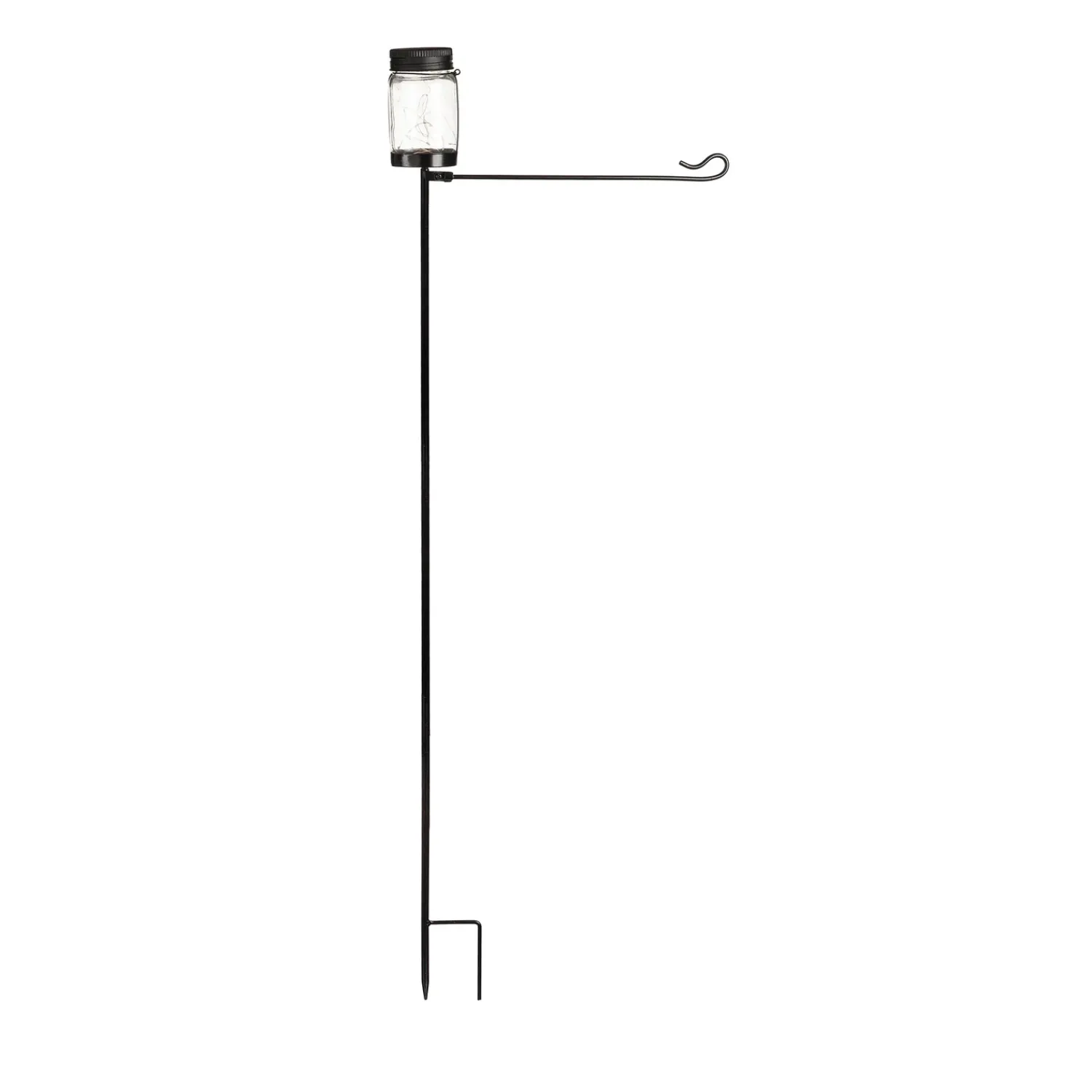 Plow & Hearth Solar Accents|Flag Accessories>Mason Jar Solar Garden Flag Stand, KD