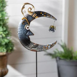 Plow & Hearth Garden Stakes>Master Moon Halloween Garden Stake