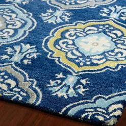 Plow & Hearth Area Rugs>Meadow Perennial Wool Rug, 4' x 6'