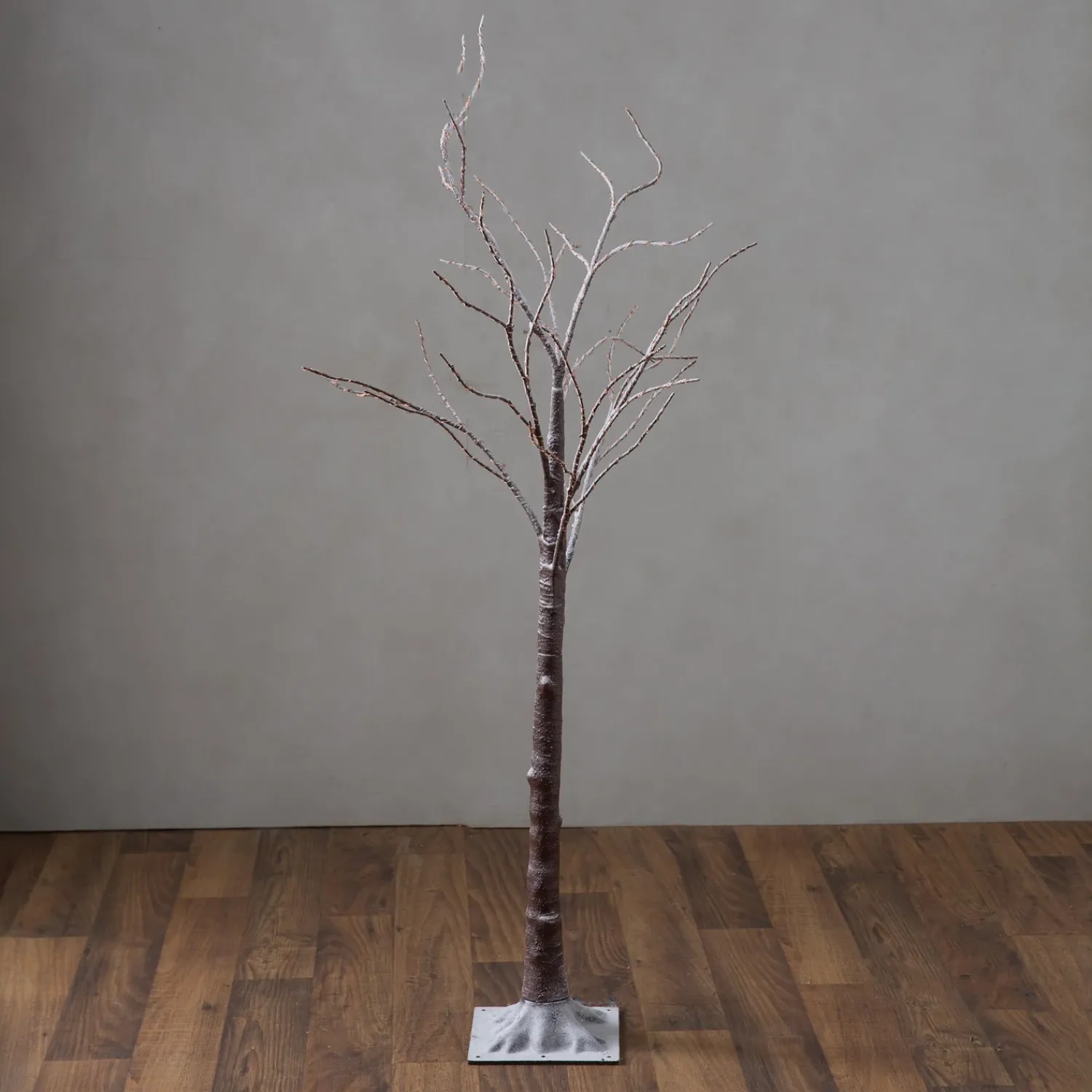 Plow & Hearth Lighted Trees & Garlands>Medium Indoor/Outdoor Birch Tree with 400 Warm White Lights Brown