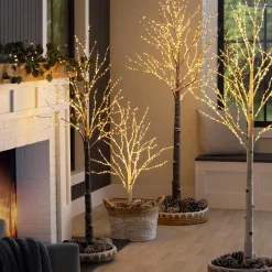 Plow & Hearth Lighted Trees & Garlands><noscript><img width=