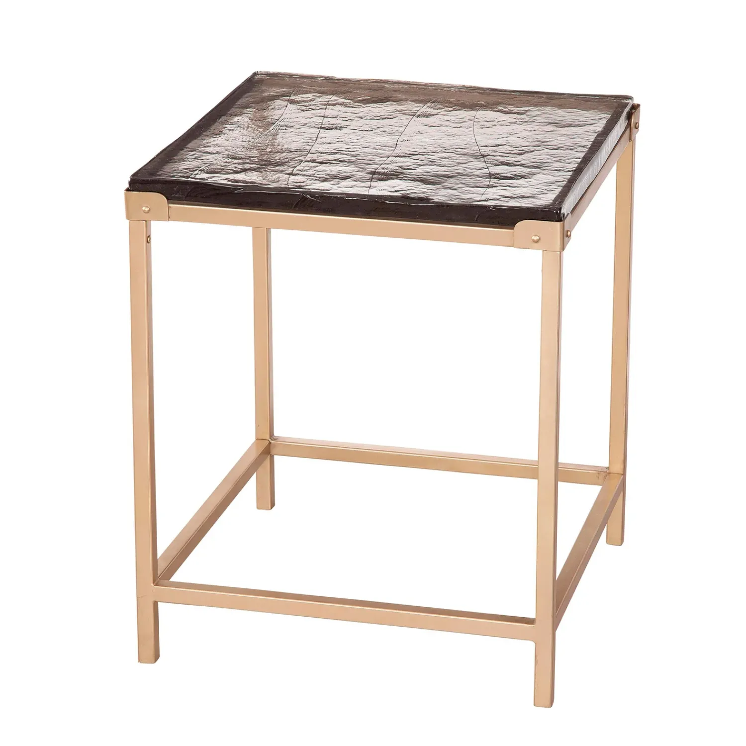 Plow & Hearth Accent Tables>Melissa Cast Glass End Table