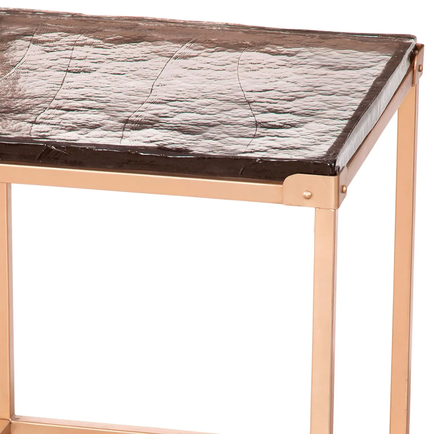 Plow & Hearth Accent Tables>Melissa Cast Glass End Table