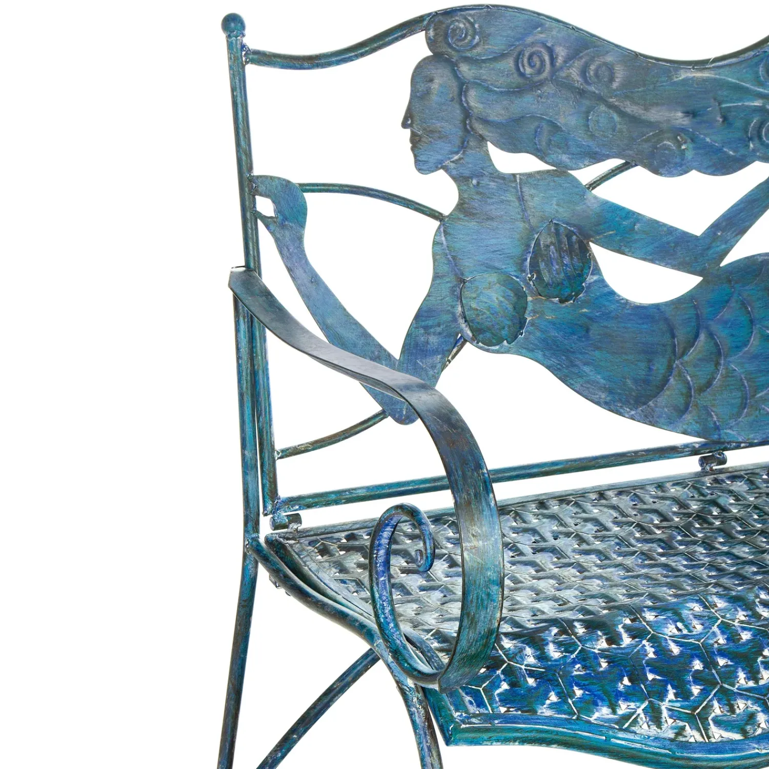 Plow & Hearth Outdoor Benches>Mermaid Metal Bench