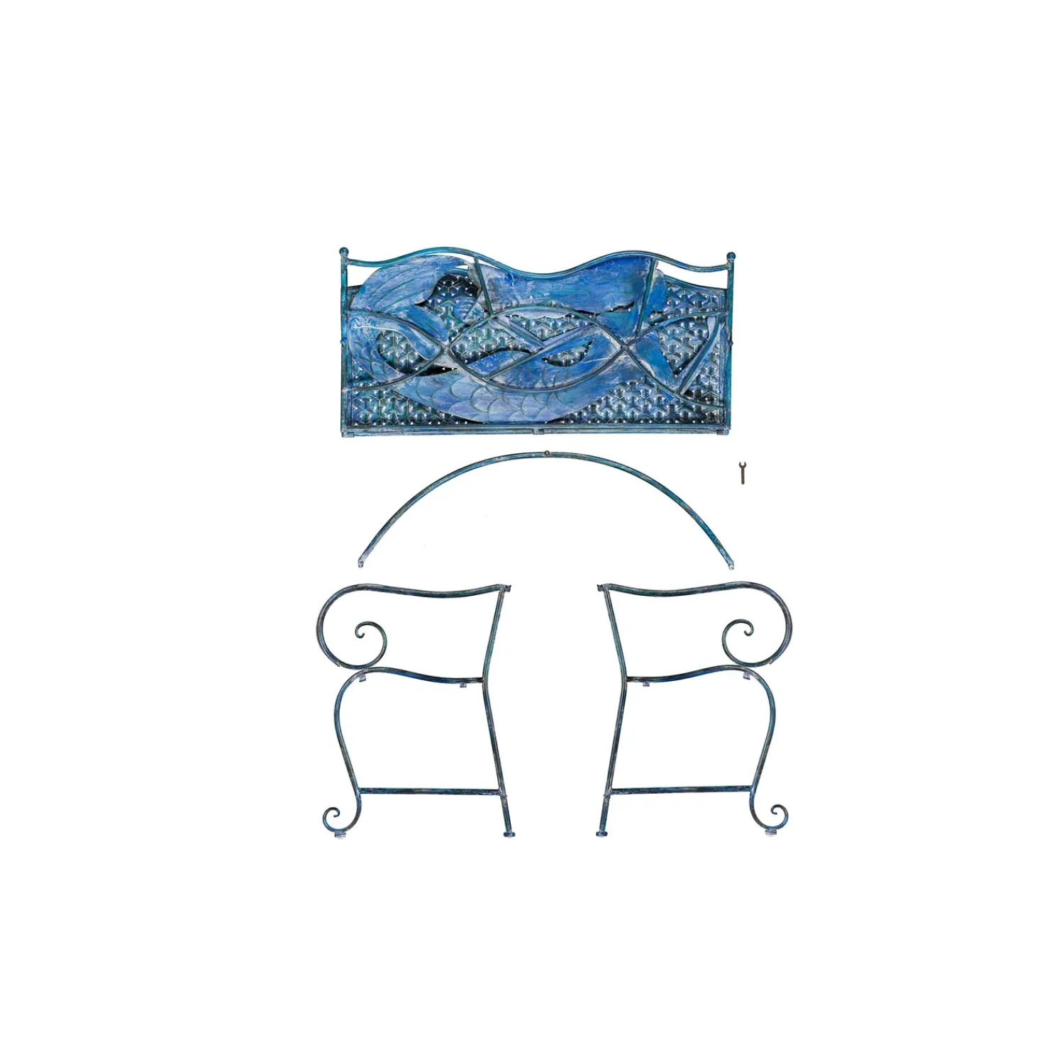 Plow & Hearth Outdoor Benches>Mermaid Metal Bench