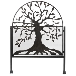 Plow & Hearth Garden Stakes|Arbors & Trellises>Metal Arched Stand-Alone Garden Gate with Tree of Life Design