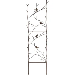 Plow & Hearth Arbors & Trellises>Metal Birds and Twigs Garden Trellis