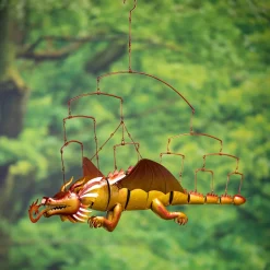 Plow & Hearth Wind Chimes & Mobiles>Metal Dragon Mobile