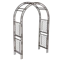 Plow & Hearth Arbors & Trellises>Metal Garden Arbor With Lattice Pattern